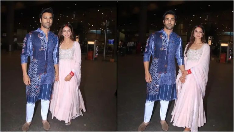 Newlyweds Pulkit Samrat-Kriti Kharbanda return to Mumbai after wedding festivities