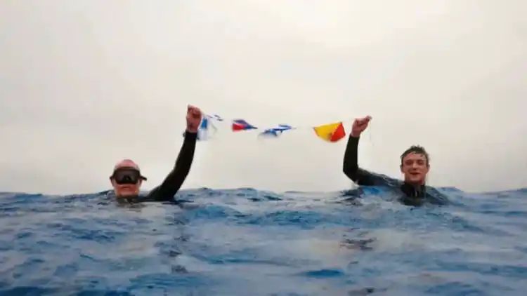 British explorer Chris Brown becomes first person ever to swim at Point Nemo