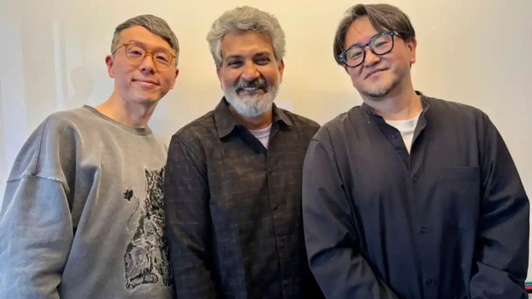 SS Rajamouli Meets Anime Creators Rui Kuroki, Kazuto Nakazawa In Japan; Photo Goes Viral