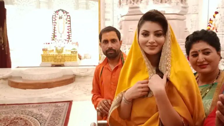 Urvashi Rautela Visits Ram Mandir In Ayodhya Ahead Of JNU Theatrical Release | Photos