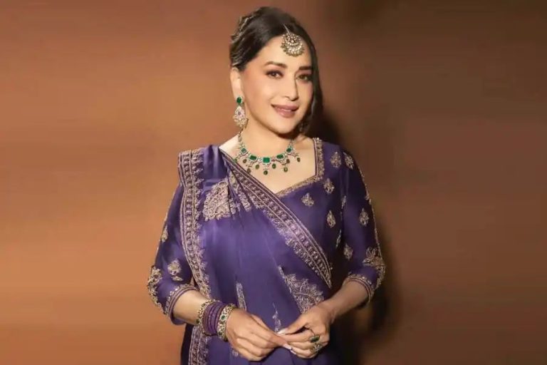 Madhuri Dixit recreates her iconic Hum Aapke Hain Koun purple-lehenga look after 30 years