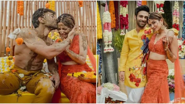 Newlyweds Kriti Kharbanda-Pulkit Samrat exude sheer joy in PICS from their ‘unconventional’ Haldi ceremony