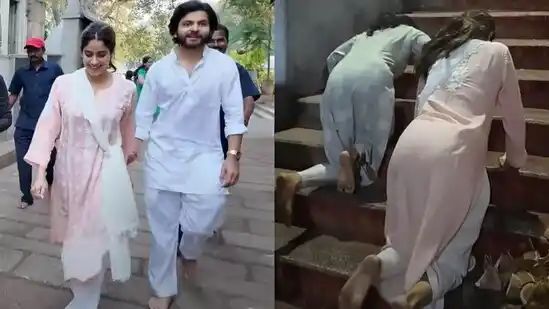 Janhvi Kapoor climbs Tirupati steps on her knees: ‘The experience humbles you’