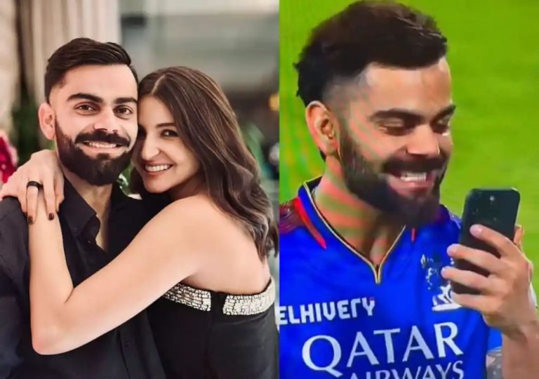 Virat Kohli’s video call to Anushka Sharma, Vamika and Akaay after RCB win against Punjab Kings is breaking the internet