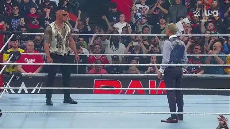 WWE Raw: The Rock makes shocking appearance to assault Cody Rhodes