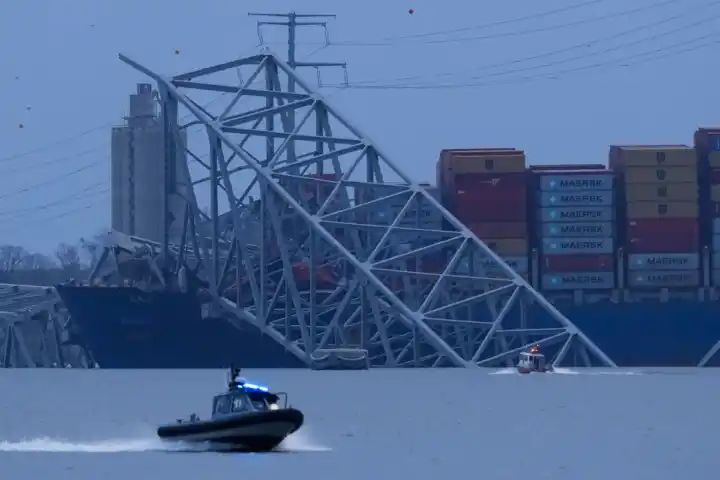 ‘The whole bridge just collapsed!’: Chilling audio reveals scramble to clear Baltimore bridge before ship crash