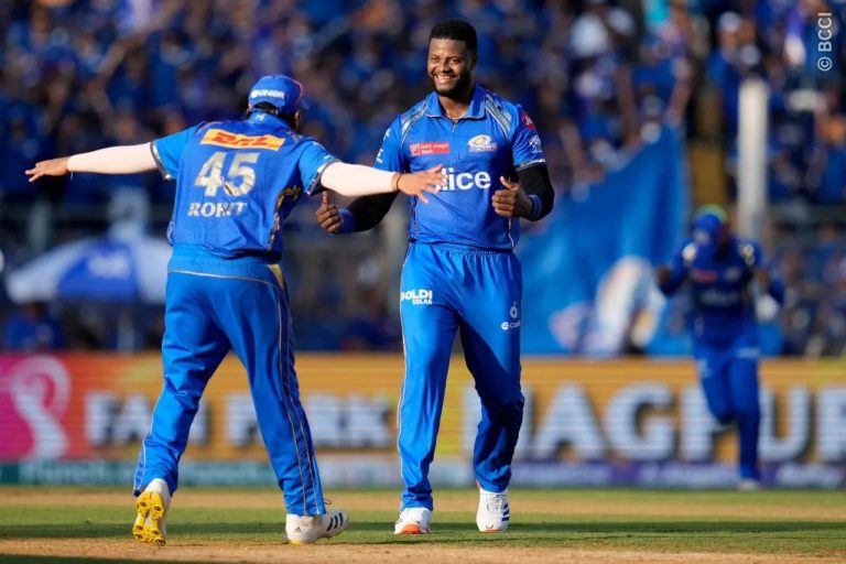 IPL 2024: MI Skipper Hardik Pandya Attributes Victory Against DC to Romario Shepherd’s Impact