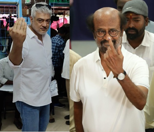 Ajith Kumar shows up to vote 30 minutes before time; Rajini stresses ‘dignity in voting’