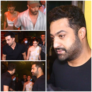 NTR Jr in Mumbai for ‘War 2’ shoot, bonds with KJo, Ranbir, Alia, Hrithik