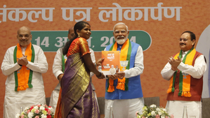 BJP manifesto promises big boost to Nari Shakti