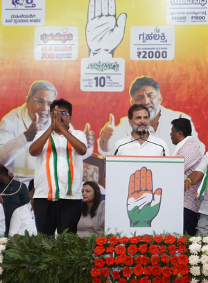 ‘Their govt is for 20-25 select people…’, Rahul Gandhi’s jibe at BJP in Karnataka rally