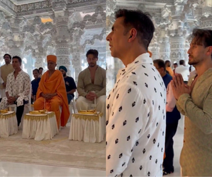 Akshay, Tiger pray at Abu Dabi BAPS Hindu Mandir before ‘Bade Miyan Chote Miyan’ release