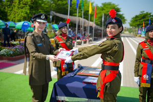 Punjab CM Maryam Nawaz reviews police passing out parade in uniform