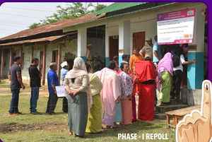 Nearly 82 per cent turnout in fresh voting in 11 polling stations in Manipur (Lead)