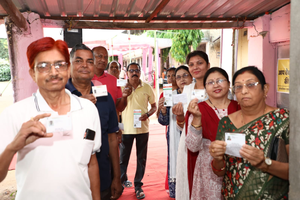 Presiding officer suspended for sharing pics from polling booth; 45% turnout till 1 pm in MP