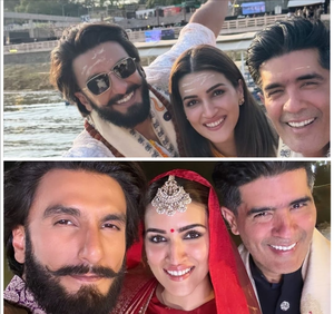 Ranveer Singh, Kriti Sanon light up Manish Malhotra’s show at Varanasi’s Namo Ghat