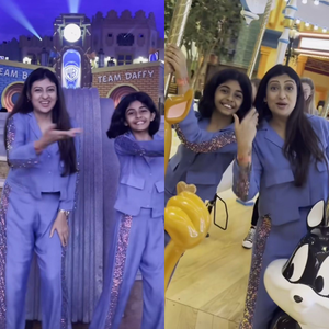 Juhi Parmar, daughter groove to Amitabh-Govinda’s ‘Bade Miyan Chote Miyan’ at Yas Island