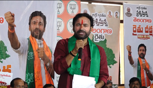 Telangana: Kishan Reddy stages protest over unfulfilled guarantees to farmers