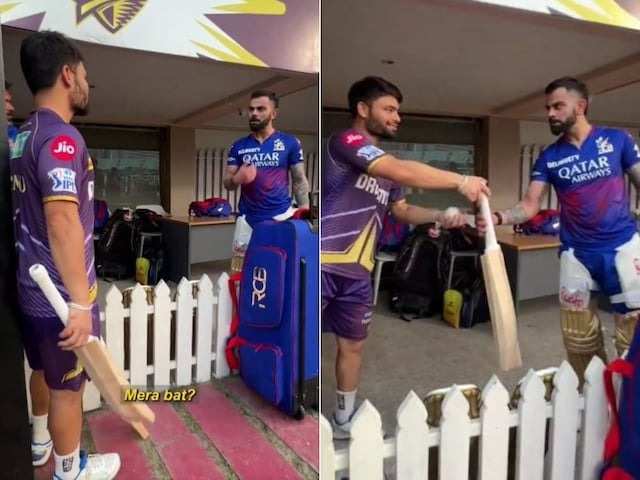 IPL 2024: Rinku Singh Playfully Teases Kohli for a New Bat After Breaking His Previous One