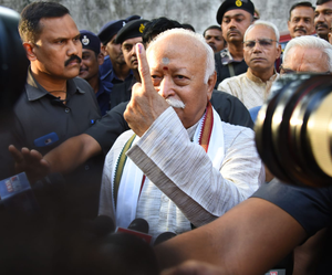 RSS chief Mohan Bhagwat votes in Nagpur, urges everyone to exercise their ‘right and duty’