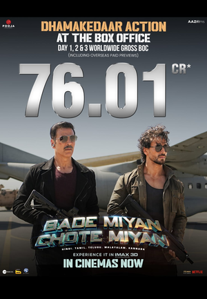 ‘Bade Miyan Chote Miyan’ keeps raking it in, grosses Rs 76.01 cr in 3 days