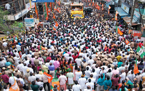 Amit Shah’s Kanniyakumari roadshow received with huge public participation