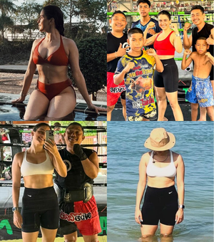 From oozing oomph in a bikini to acing Muay Thai, Sanya Malhotra’s Thailand vacation