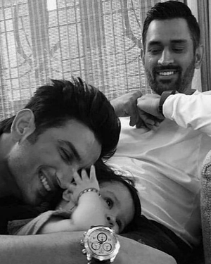 Sushant Singh Rajput’s pic with Dhoni and baby daughter goes viral, fans get emotional