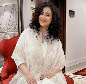 Manisha Koirala oozes elegance in off-white kurta, matching palazzo for ‘Heeramandi’ promos