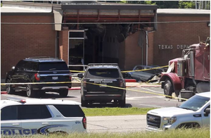 1 killed, 13 injured after semitrailer rams into public safety office in Texas