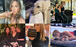 Jennifer Aniston shares puppy pictures, workout photos from Instagram photo dump