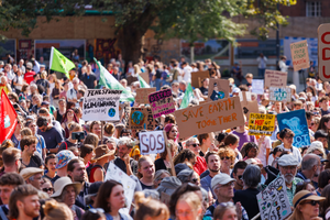 Fridays for Future stages climate protest ahead of European elections