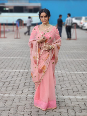 Sukhada Khandkekar styled organza, chiffon sarees, elegant suits for
 her role of Saraswati