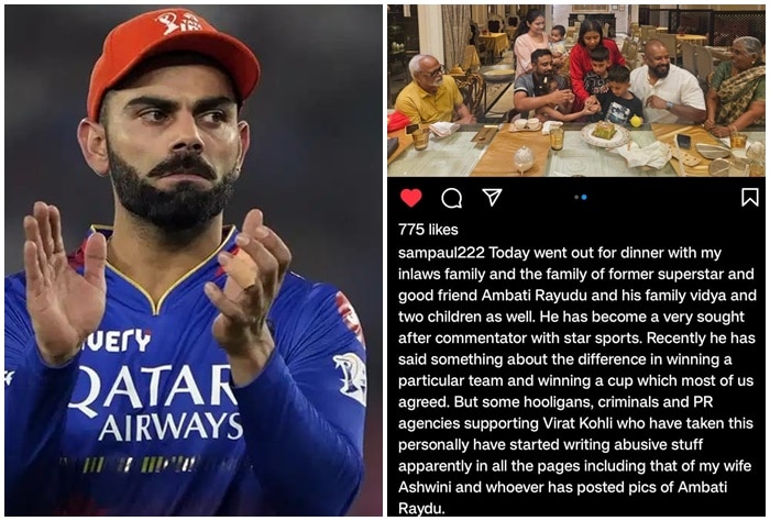 Ambati Rayudu’s Daughter Gets Death Threats From Virat Kohli, RCB Fans – VIRAL POSTS