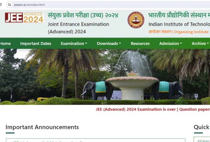 JEE Advanced 2024 Result Date, Time: Candidates Response to Release On This Date, Answer Key in June