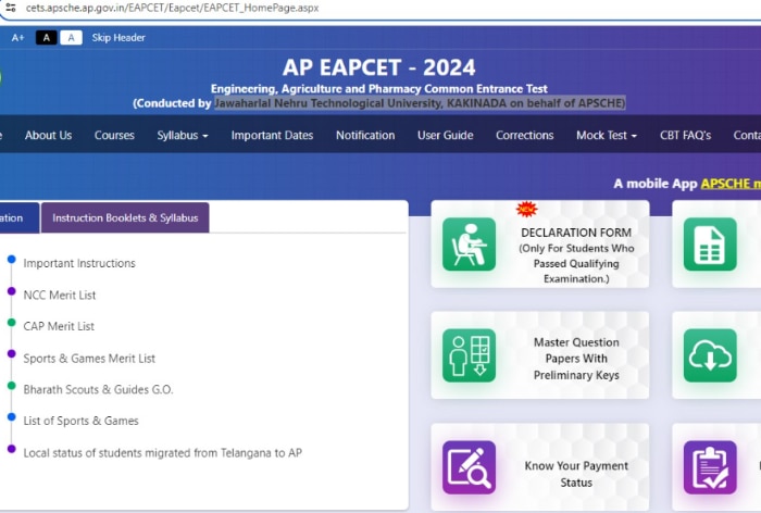 AP EAMCET 2024 Results LIVE: Andhra Pradesh EAPCET Result, Rank Card at cets.apsche.ap.gov.in(Soon); Direct Link, Cut-Off Here