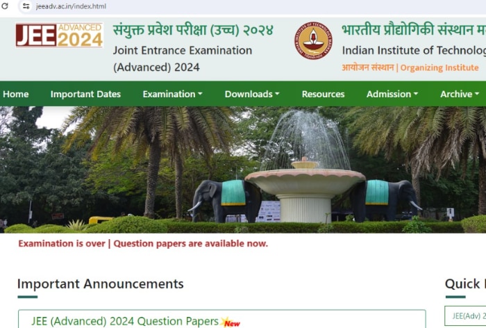 JEE Advanced 2024 Result in 11 Days; Provisional Answer Key on June 2