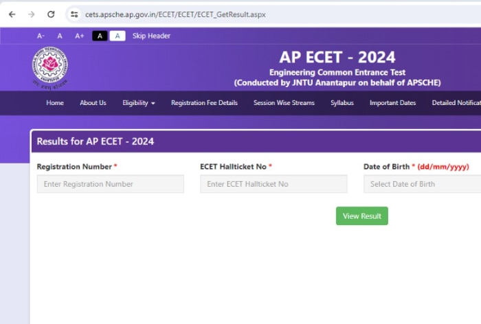 AP ECET Result 2024 Declared at cets.apsche.ap.gov.in; Check Andhra Pradesh AP ECET Rank Card