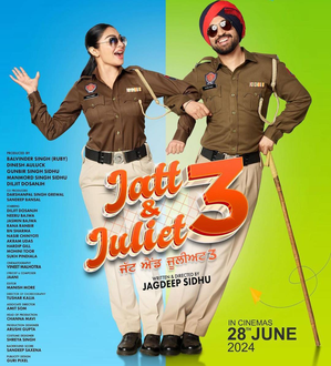 Diljit Dosanjh & Neeru Bajwa’s ‘Jatt & Juliet 3’ to release worldwide on June 28