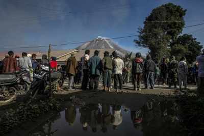 Thousands evacuated as volcanic eruptions wreak havoc in Indonesia