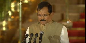 Shripad Naik takes oath as minister in Modi 3.0