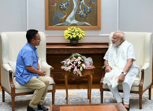 Sikkim CM Tamang thanks PM Modi for 'unwavering support' after sweeping Assembly elections