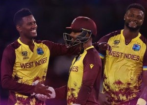 T20 World Cup: Powell credits Hosein's 'wicket to wicket' bowling for thumping win over Uganda