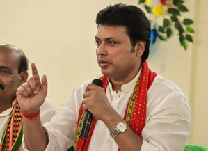 BJP's Biplab Kumar Deb leading in Tripura