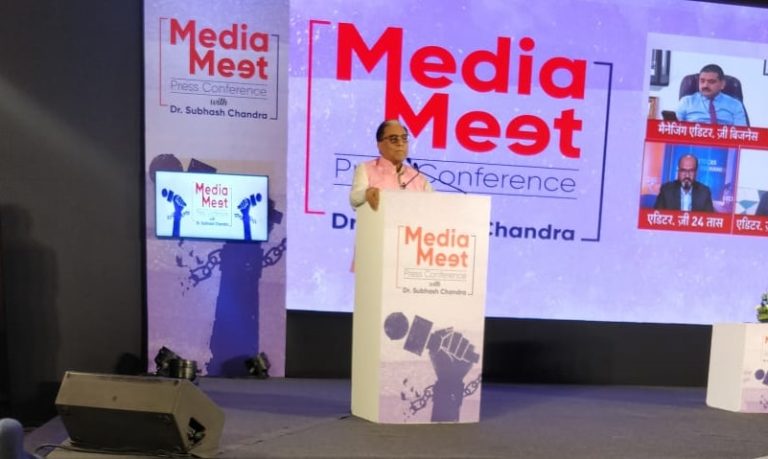 Dr Subhash Chandra Urges All To Stand Against Threats To Press Freedom