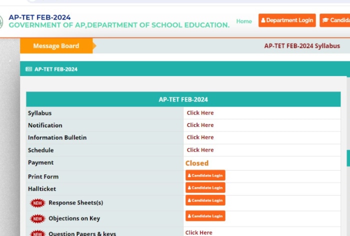 AP TET Results 2024: Andhra Pradesh TET Results At aptet.apcfss.in; Tentative Schedule