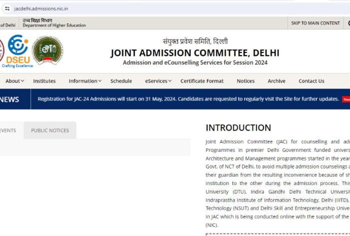 JAC Delhi Counselling Registration 2024 Underway; Check Application Fee, How to Apply