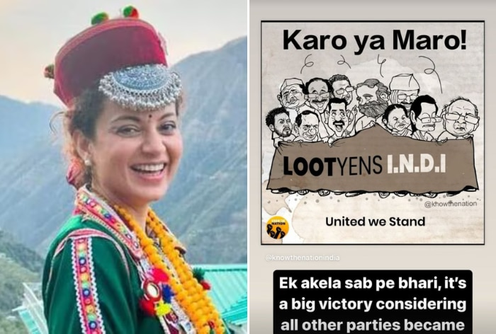 MP Kangana Ranaut Praises PM Modi for Mandi Victory Against ’40 Chor’ of I.N.D.I.A.