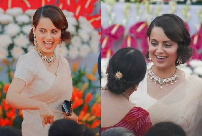 Kangana Ranaut Brings The ‘Movie Star Glow Back’ in Pristine White Saree And Pearl Jewels For Swearing-in Ceremony – See PICS