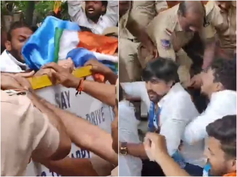 NEET Paper Leak: Students’ Protest Turns Chaotic In Hyderabad As Protesters Try To Storm Union Minister Kishan Reddy’s Residence | Watch